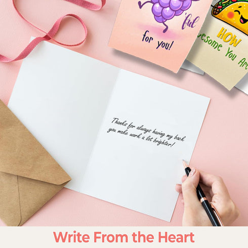Cute Thank you cards with Envelopes & Stickers - Cute Pun Blank Greeting Cards | Pefect for Baby Shower, Wedding
