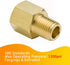 Legines Brass Pipe Fitting, NPT Adapter 1/4" Female to 1/8" Male Reducing Adaptor, 1200psi High Pressure, Pack of 2