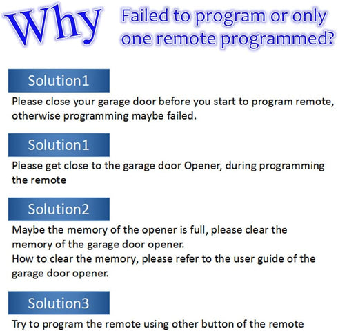 2 Garage Door Opener 390mhz Remote Keychain, Replacement for Genie Intellicode & Overhead Door GIT-3