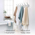 Wall Mounted 16 Inch Coat Hanger Rack, 6 Hooks Aluminum Alloy Silver for Kitchen Bathroom