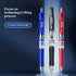 M&G Gel Pens 0.5mm Black Medium Point, 30 PCS Retractable Gel Ink Pens with Premium Ink & Comfort Grip (6 Blue + 3 Red)