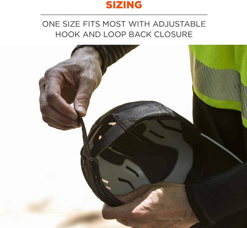Ergodyne Unisex Adult Baseball Cap Bump Cap Insert, Black