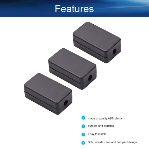 Auniwaig 10Pcs Plastic Electronic Project Junction Box Enclosure, Dustproof Waterproof Project Boxes for Indoor Outdoor