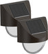 (2) Solar Step Lights Outdoor, Solar Powered Stair Lights Outdoor Waterproof for Front Step, Yard, Patio, Porch, Fence