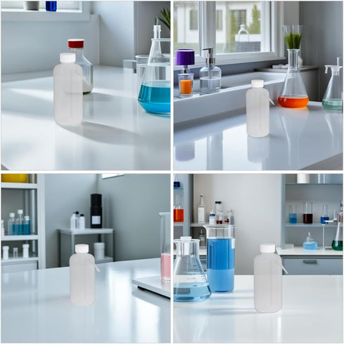 2pcs Luxshiny Plastic Wide Mouth Wash Bottles Portable Squeeze Design for Smooth Watering Lightweight and Chemical