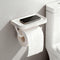 Self Adhesive Toilet Paper Holder with Shelf, No Drill Wall Mounted Bathroom