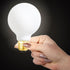 LVYE G25 LED Light Bulb E26 Base Matt Opal Porcelain Daylight 4000K Dimmable Edison 6W Led Globe Bulb,600LM,60 Watt Equivalent,Outside Frosted Glass,G80 Vintage LED Edison Globe Light Bulb,4 Pack. by LVYE