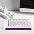 JAM PAPER Strong Aluminum Ruler - 12 Inch Metal Ruler with Non-Skid Cork Backing - Purple Metallic