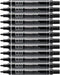 Pentel N50 Permanent Marker, Bullet Tip, 1.5-2mm Line, Black, Pack of 12