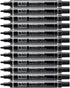 Pentel N50 Permanent Marker, Bullet Tip, 1.5-2mm Line, Black, Pack of 12