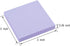 ZCZN Light Purple Sticky Notes, 3 x 3 in, 100 Sheets/Pad, 4 Pads/Pack