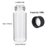 ESHATO 100 Pieces Glass Sample Vial, Small Liquid Sampling Bottle with Black Plastic Screw Caps