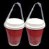 12.5x23cm 300 FERENLI Pcs Clear Plastic Handle Drink Containers Bags T Type Delivery Hanging Carry Take Out Beverage
