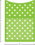 Lime Polka Dots Magnetic Storage Pocket (20771) - Teacher Created Resources