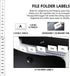 Vertical Expanding Accordion File Folder with 7 Pockets, Multi Pocket Organizer A4 Letter Size for Easy Backpack Access