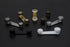 Evi Fittings I-164-ad Door Stop with Retainer - Rotary Wedge Stooper, Stainless Steel, Adhesive or Screw Fix