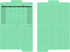 Find It File Folders - Pack of 12 Tabbed Letter Size Calendar Filing Folders for Office School Home Organization