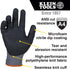 Klein Tools 60590 Cut Resistant Work Gloves, X-Large, 2-Pair, Knit Dipped Nitrile Coated, Touchscreen Capable