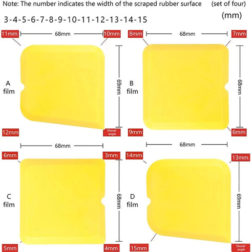 GAJUST 4PCS Caulking Tool Kit Silicone Joint Sealant Spreader Spatula Scraper Edge Repair Tools Floor Tile Edges