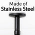JS Jackson Supplies Black Shower Arm, 3 in. for Ceiling-Mounted Rainfall Showerhead