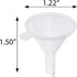 JUVITUS 1 oz / 30 ml Frosted Amber Glass Boston Round Bottle, Airtight Phenolic Cap, 24 Pack + Funnel