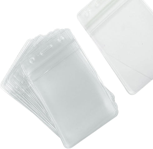uxcell Vertical ID Card Holder, Set of 10