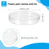 PATIKIL 100mm Plastic Petri Dishes with Lid, Clear Petri Plates for Lab Science Experiment