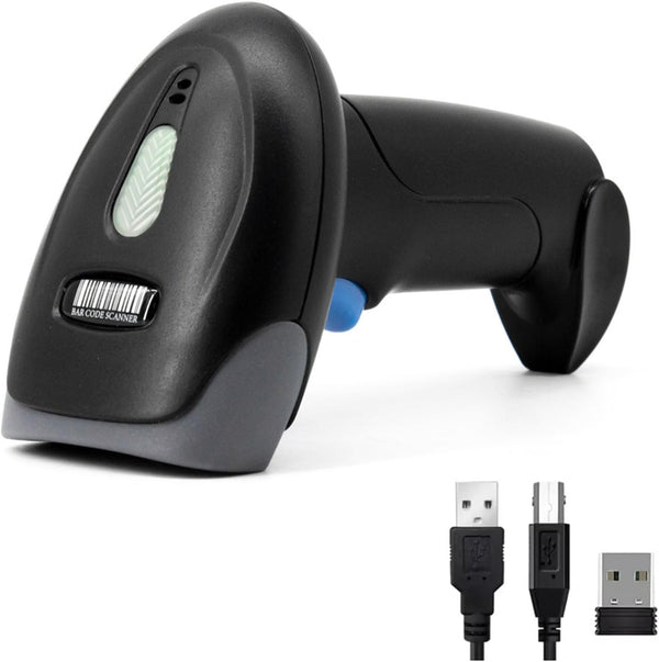 Treamvp 2D Wireless Barcode Scanner, Bluetooth QR Code Reader with 2000mAh Battery, Handheld