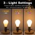3 Way Lamp Socket Replacement - E26 Threaded Base with Turn Knob for Table & Floor Lamps (Antique Brass)