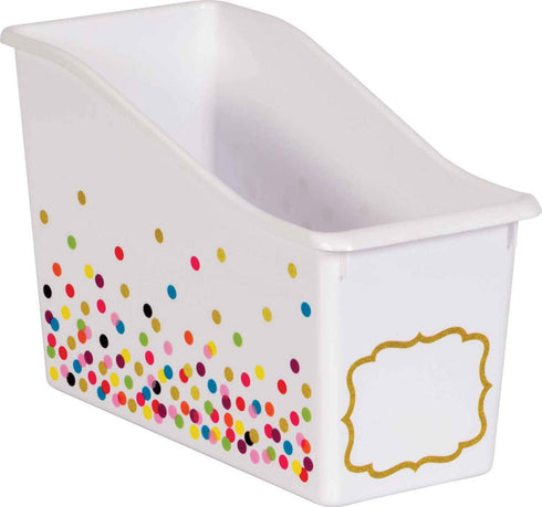Teacher Created Resources Confetti Plastic Book Bin, Model 20335