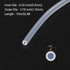 10m(33ft) 0.5mm(0.02") ID x 1.5mm(1/16") OD Silicone Tubing Clear Industrial Plastic Tubing Pure Silicone Hoses for Pump Siphoning Draining Irrigation Brewing