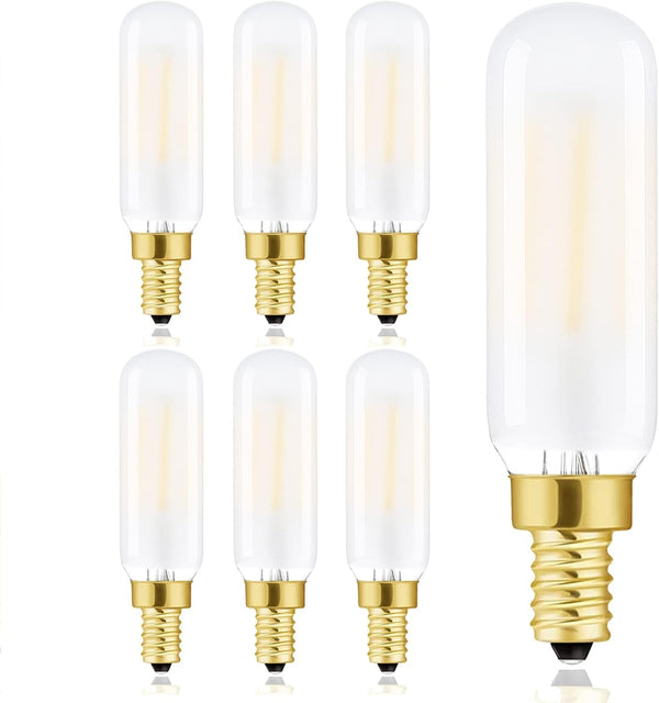 Frosted T6 Led Bulbs 4W E12 Light Bulbs 3000k Soft White Dimmable