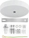 White Ceiling Canopy Light Kit with Hardware, Ceiling Plate for Pendant Lighting