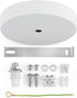 White Ceiling Canopy Light Kit with Hardware, Ceiling Plate for Pendant Lighting