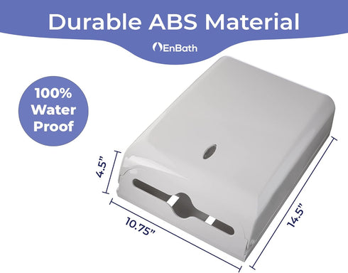 Commercial 500 Paper Towel Dispenser Wall Mount, Holds Multifold, Trifold, Z Fold, C Fold Hand Towels