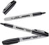 Permanent Markers Black, Bulk 100 Pack Fine Point Permanent Marker Set, Waterproof, Quick Drying Office Supplies