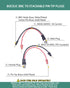 BNC Test Leads, BNC (F) to Stackable Pin Tip Plugs, Multimeter Breakout Cable