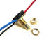 Zing Ear ZE-136M 3/8 Two Circuit 3-Way Rotary Button Switch, Brass Replacement Part for Lamps