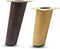 YAVVAY 12cm/15cm Wooden Conical Furniture Legs with Mounting Plate Screws and Anti-Slip Mats,