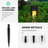 YARDWE Solar Light Stakes, 25 Pcs Plastic Ground Spikes, Flood Light Ground Stake Replacement for Yard Outdoor