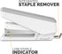 Fellowes LX850 EasyPress Office Stapler, Full Strip Effortless One-Touch Stapler, 25 Sheet Capacity, White