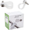 100 Pack 3/8 inch Rope Light Clips, with Stainless Steel Screws, Cable Clip Wire Clamp for Wire Management, P-Type
