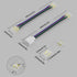 PAUTIX 10mm Connectors for COB RGB LED Strip Lights 4 Pin,4pcs Transparent Gapless Connectors,3pcs Dual Ends Extension Connectors and 2pc Strip to 4 Pins Plug 5.5in Extension Wire by PAUTIX