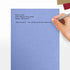 LUXPaper 8.5” x 11” Vista Metallic Paper for Crafts and Printing, 50 Pack (Blue)