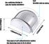 Qunclay 6 Pieces Floor Door Stopper, No Drill Shower Door Stopper, Self Adhesive Rubber Bumper Wall Protectors