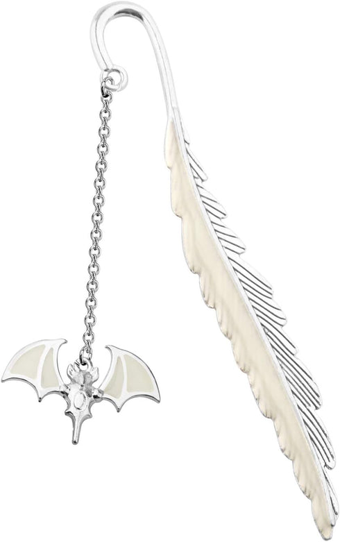 Gzrlyf Bat Bookmark, Luminous Bookmarks for Book Lover, Bat Gifts for Bookworm