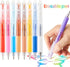 WUXIPREP 0.7mm (36 Retractable Erasable Gel Pens Clicker,Fine Point Smooth Writing Pens,Cute Pens For Writing