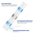 100PCS Waterproof Solder Seal Wire Connectors AWG 26-24, White Heat Shrink Butt Terminals for Marine Boat Wire