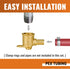 SUNGATOR 2 PCS Pex Fittings, 1/2 inch Drop Ear Elbow, 1/2" Pex to 1/2" Female NPT, No Lead Brass, ASTM F1807