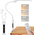 BQAN LED Desk Lamp with Clamp, 360 Flexible Gooseneck Nail Table Light